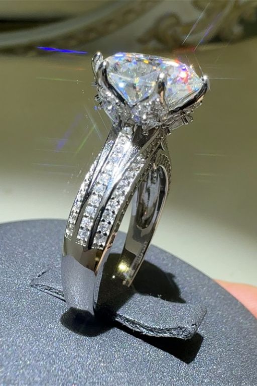 5 Carat Moissanite 925 Sterling Silver Engagement Ring