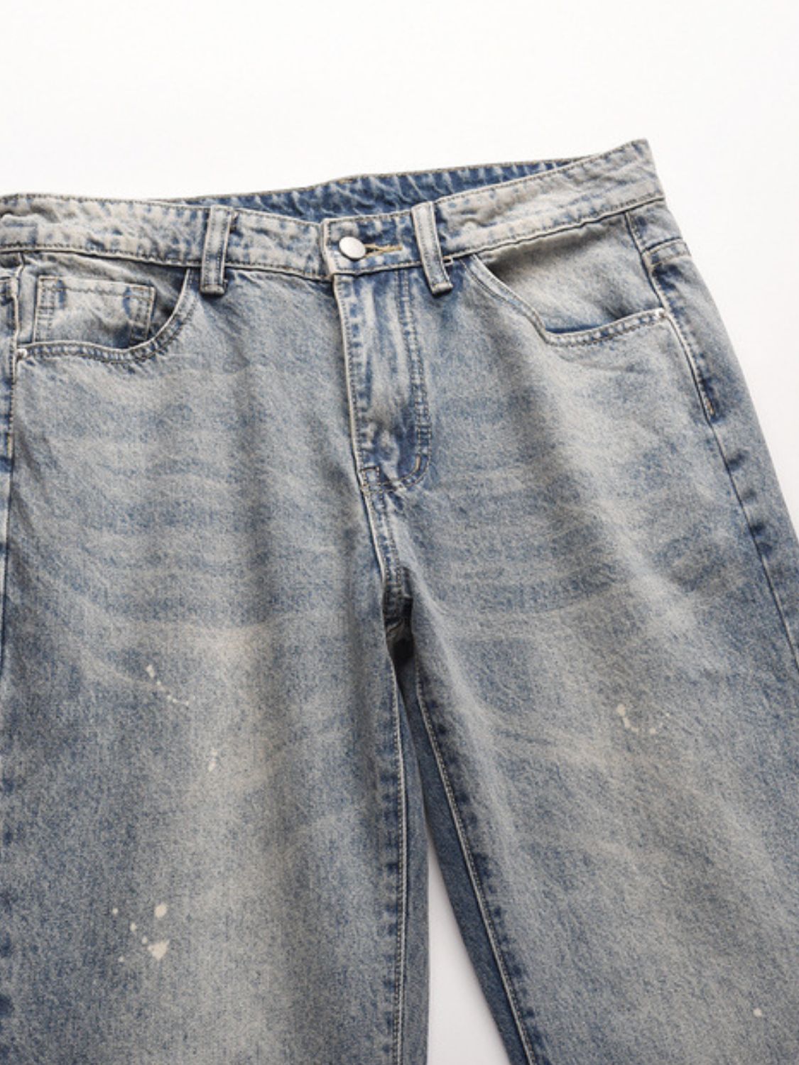Men's Frayed Hem Bootcut Jeans for Modern Style Fashion