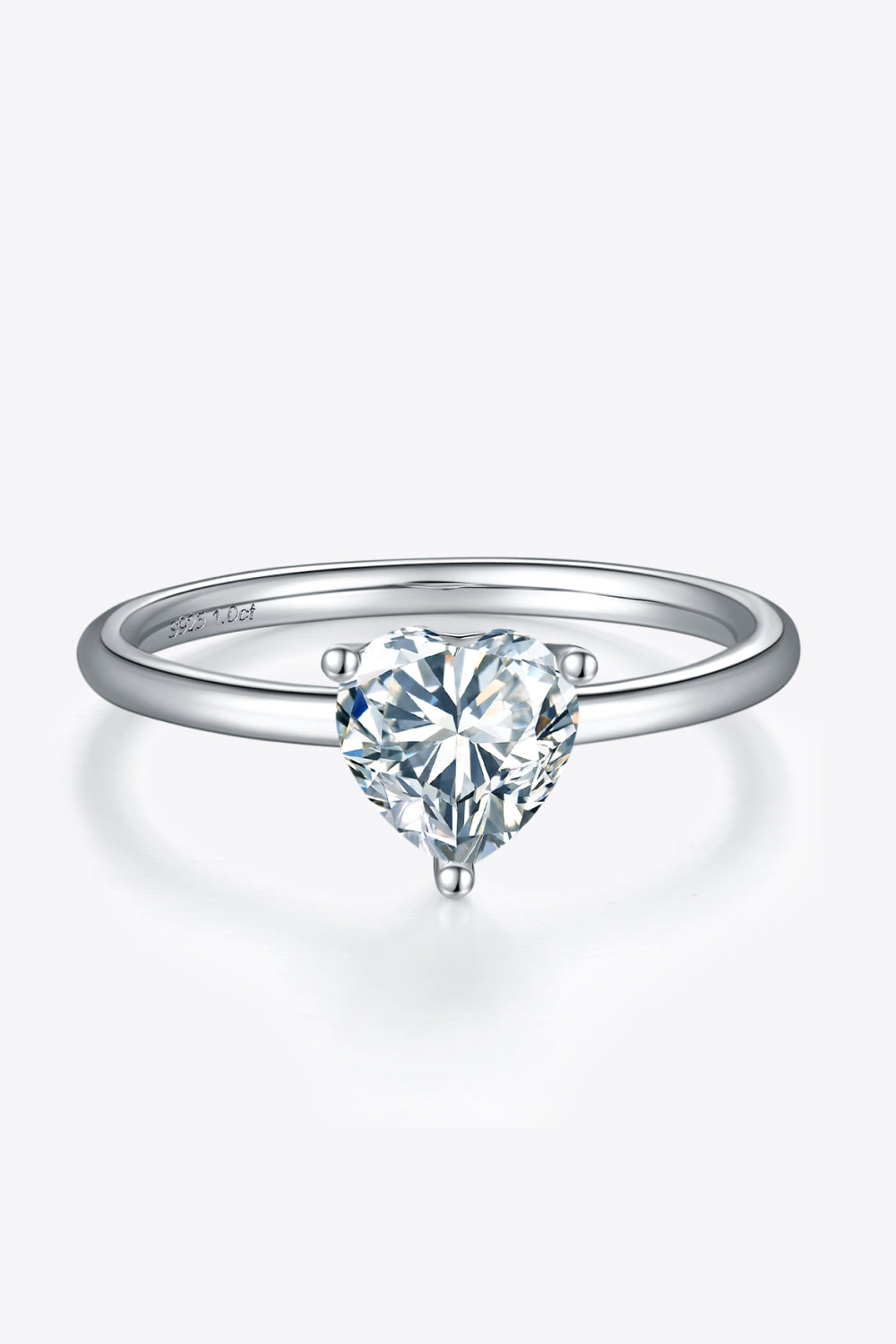 1 Carat Moissanite 925 Sterling Silver Solitaire Ring Design