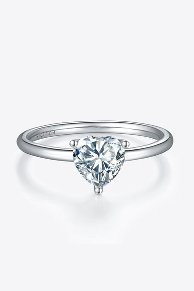1 Carat Moissanite 925 Sterling Silver Solitaire Ring Design