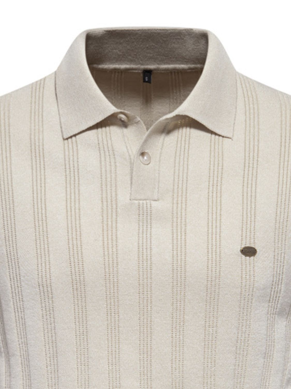 Men's Collared Neck Short Sleeve Knit Polo for Casual Wear