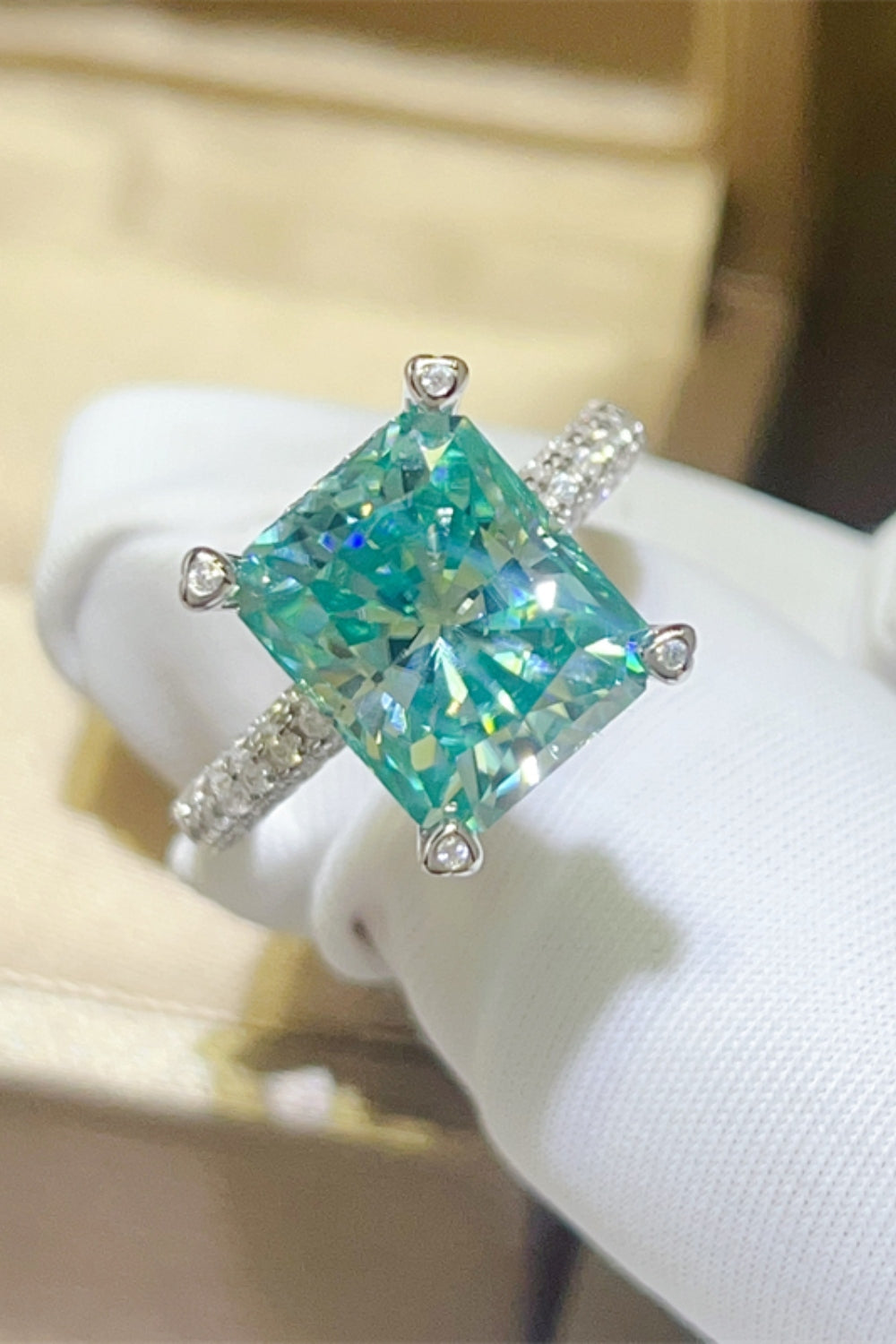5 Carat Moissanite 925 Sterling Silver Ring for Women