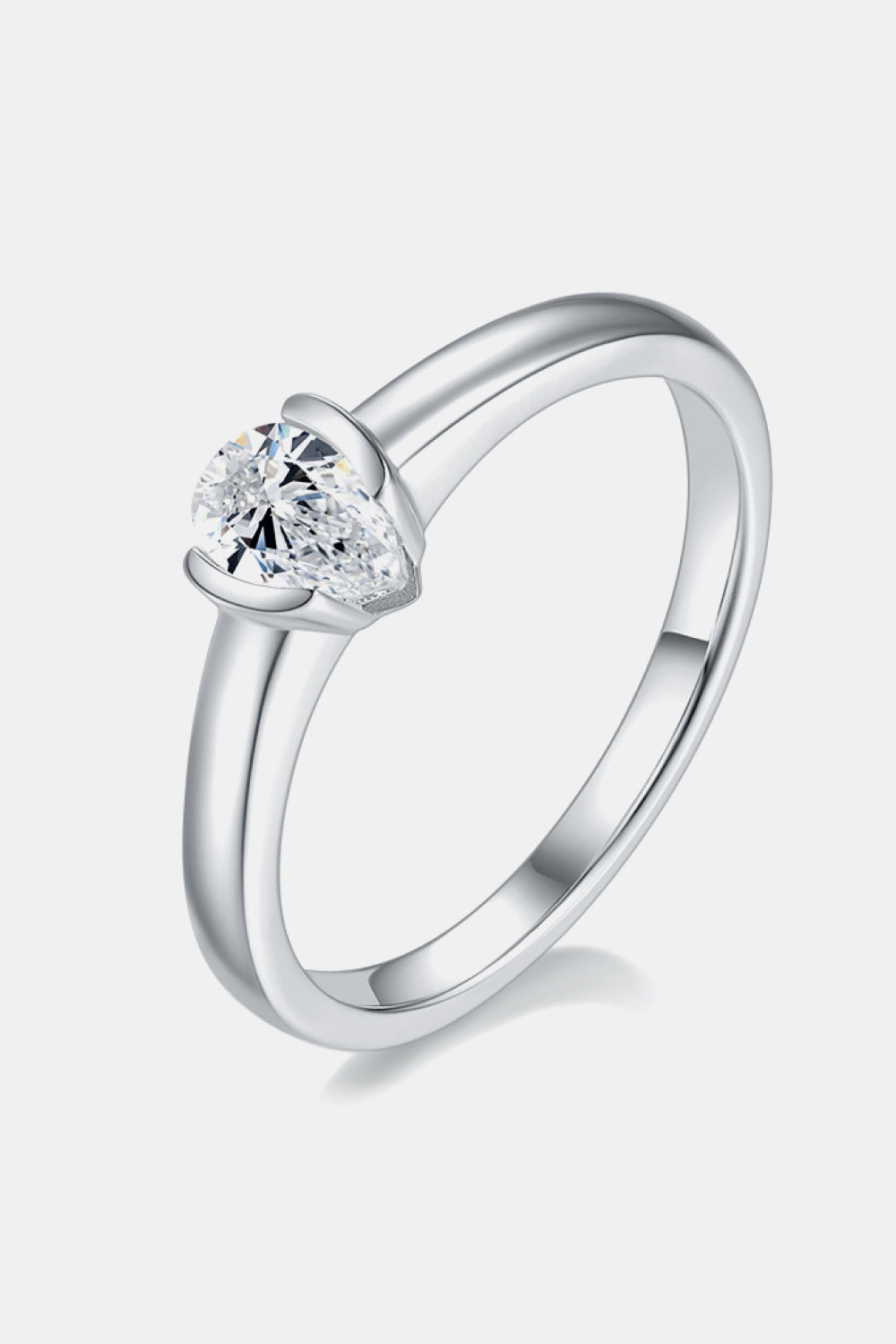 Moissanite 925 Sterling Silver Solitaire Ring for Elegance