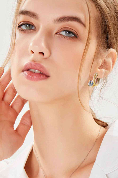 4 Carat Moissanite 925 Sterling Silver Earrings for Elegance