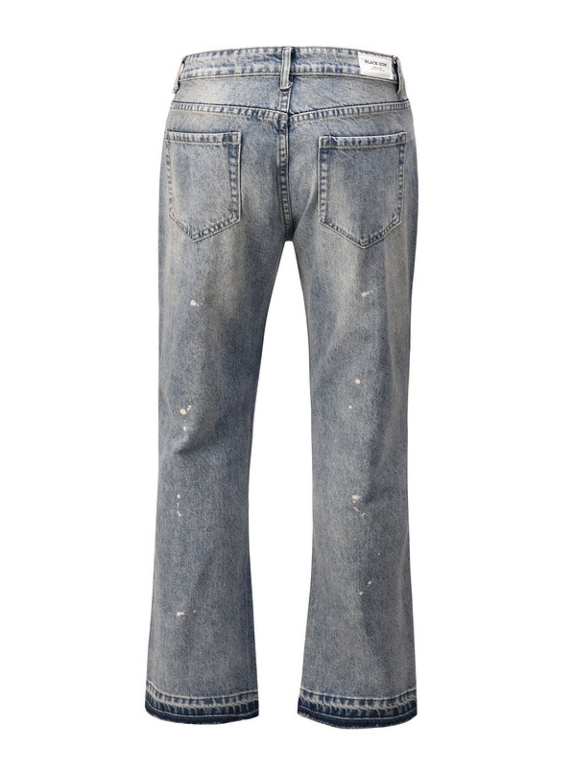 Men's Frayed Hem Bootcut Jeans for Modern Style Fashion