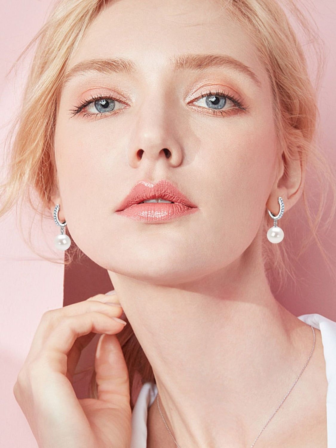 925 Sterling Silver Freshwater Pearl Earrings for Women