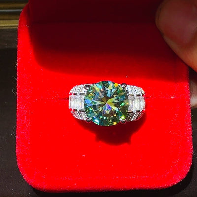 5 Carat Moissanite 925 Sterling Silver Ring for Elegance