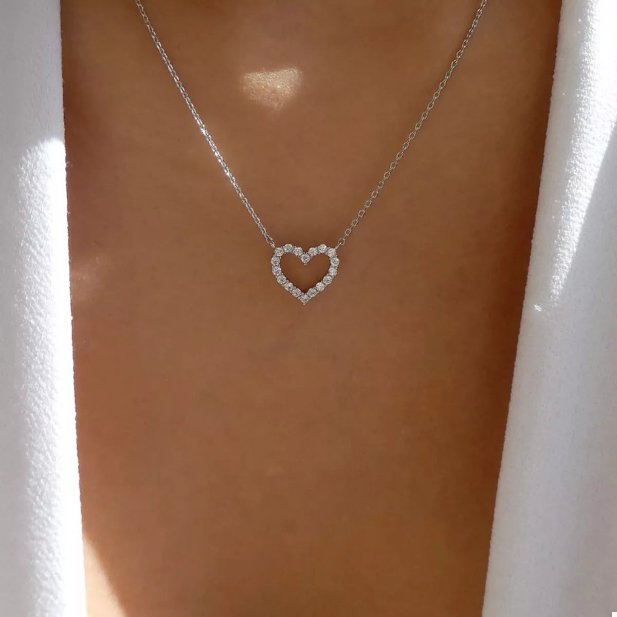 18K Gold-Plated Heart Necklace