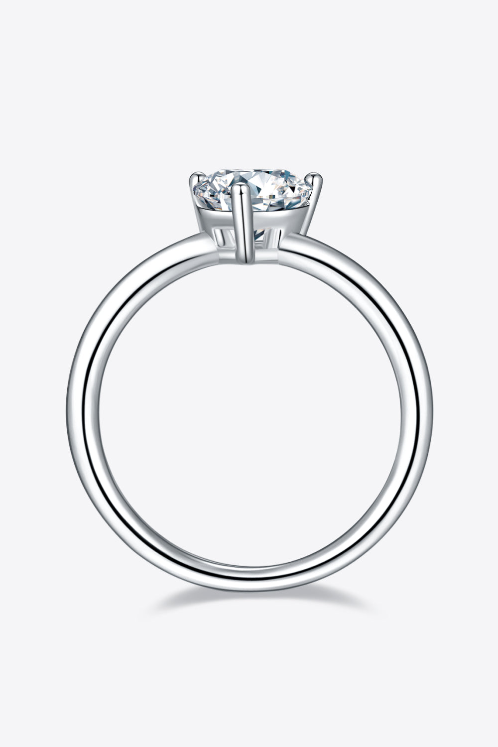 1 Carat Moissanite 925 Sterling Silver Solitaire Ring Design
