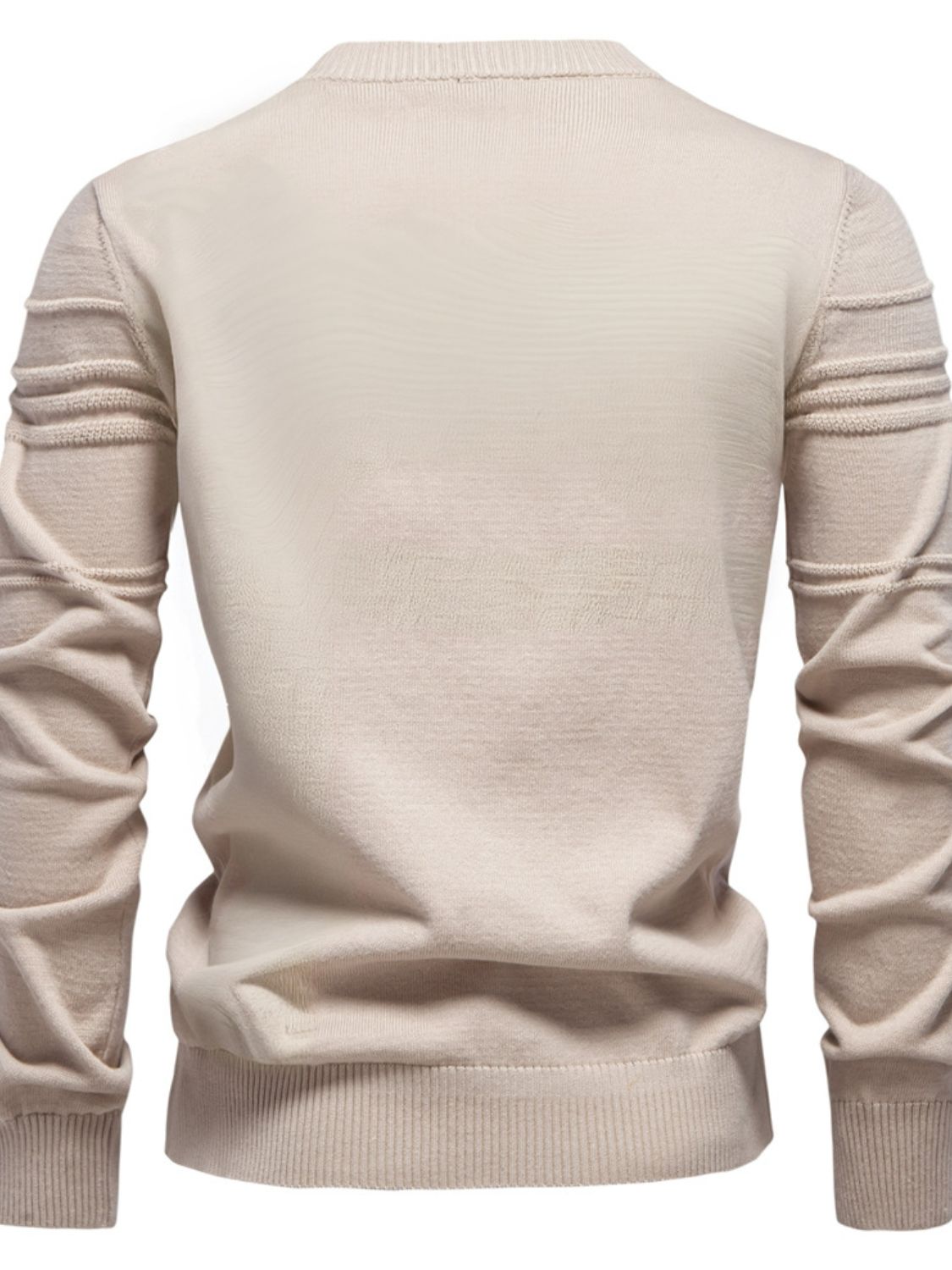 Men's Round Neck Striped Sweater for Comfortable Casual Style