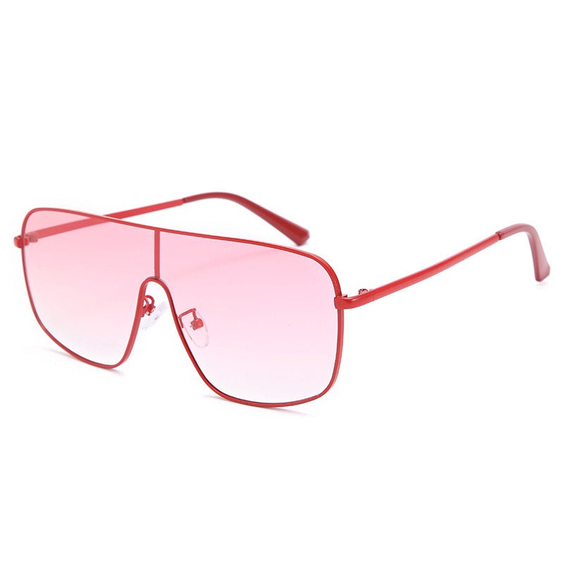 Customizable Trendy Mirror Frame Sunglasses