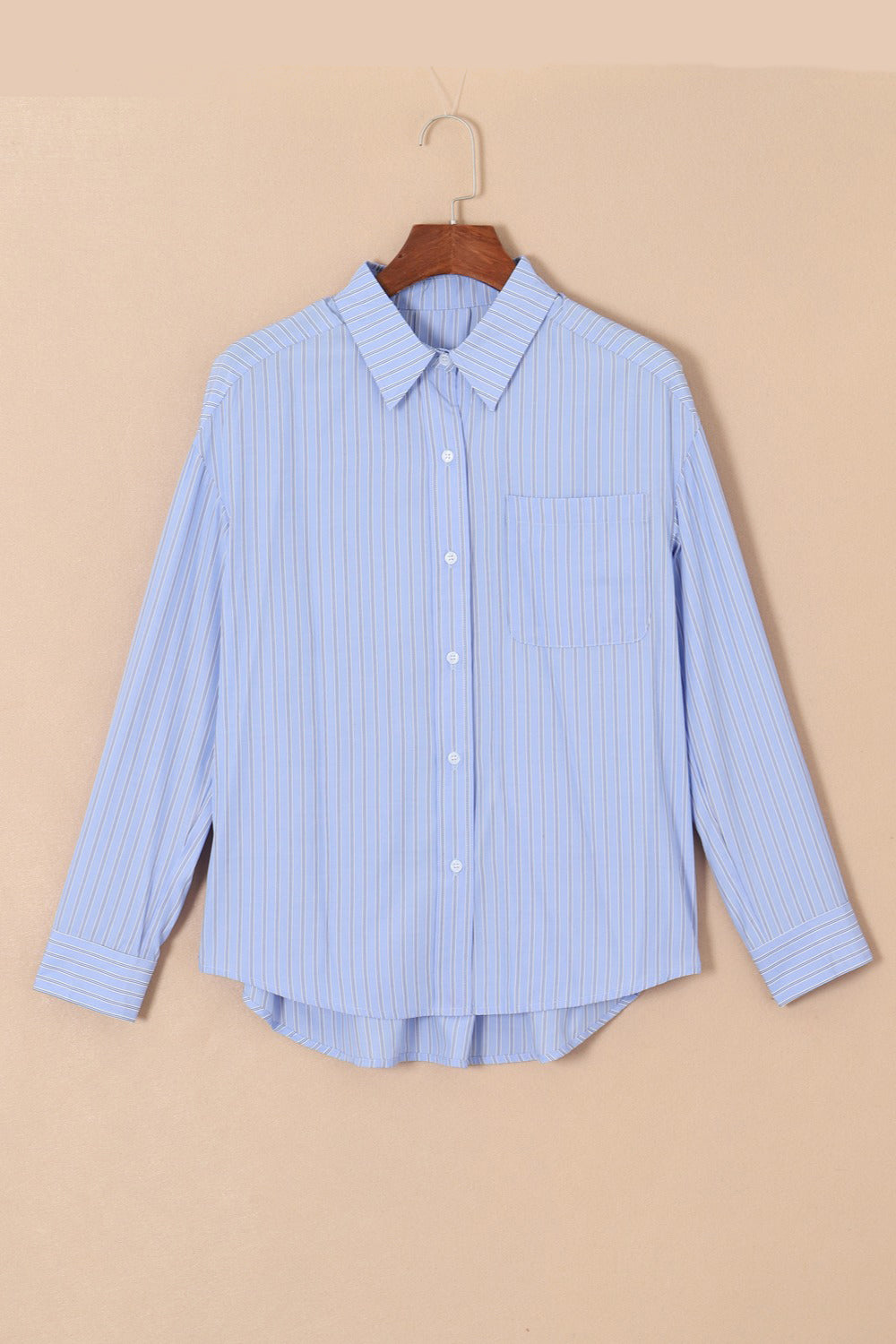 Stylish Striped Long Sleeve Dress Shirt