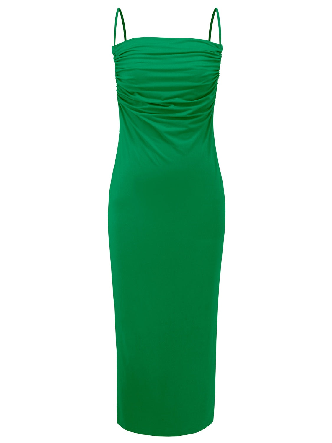 Chic Backless Cowl Neck Ruched Cami Dress for Elegance
