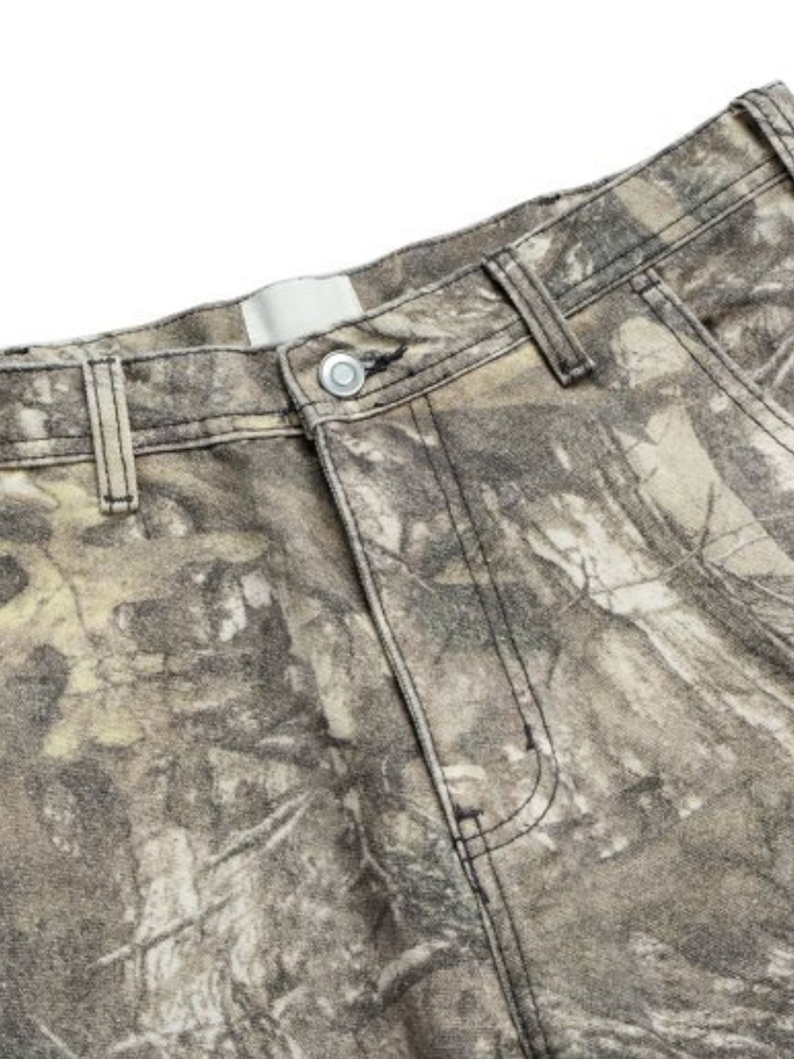 Men's Twig Camouflage Distressed Jeans for Stylish Casual Wear