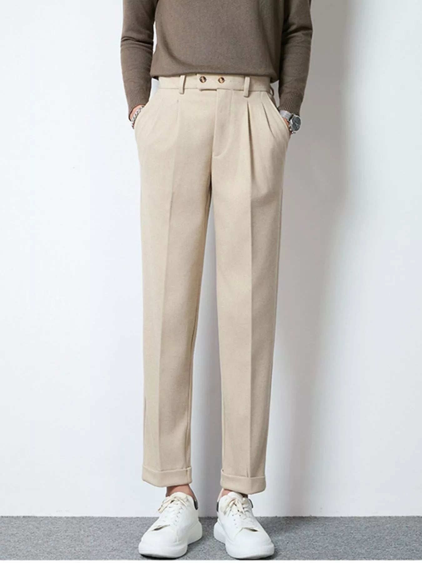 Men's Pleated Dress Pants