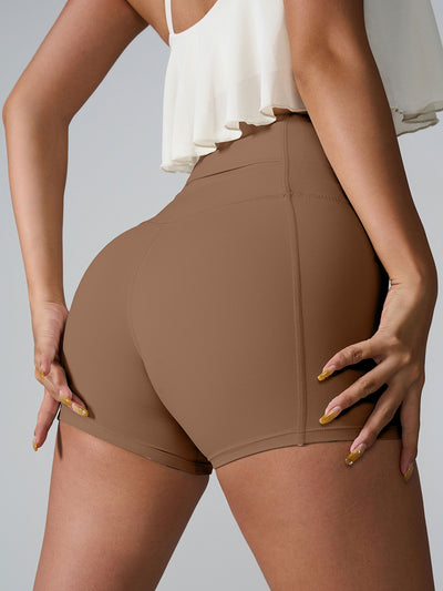Chic High Waist Performance Shorts for Active Women