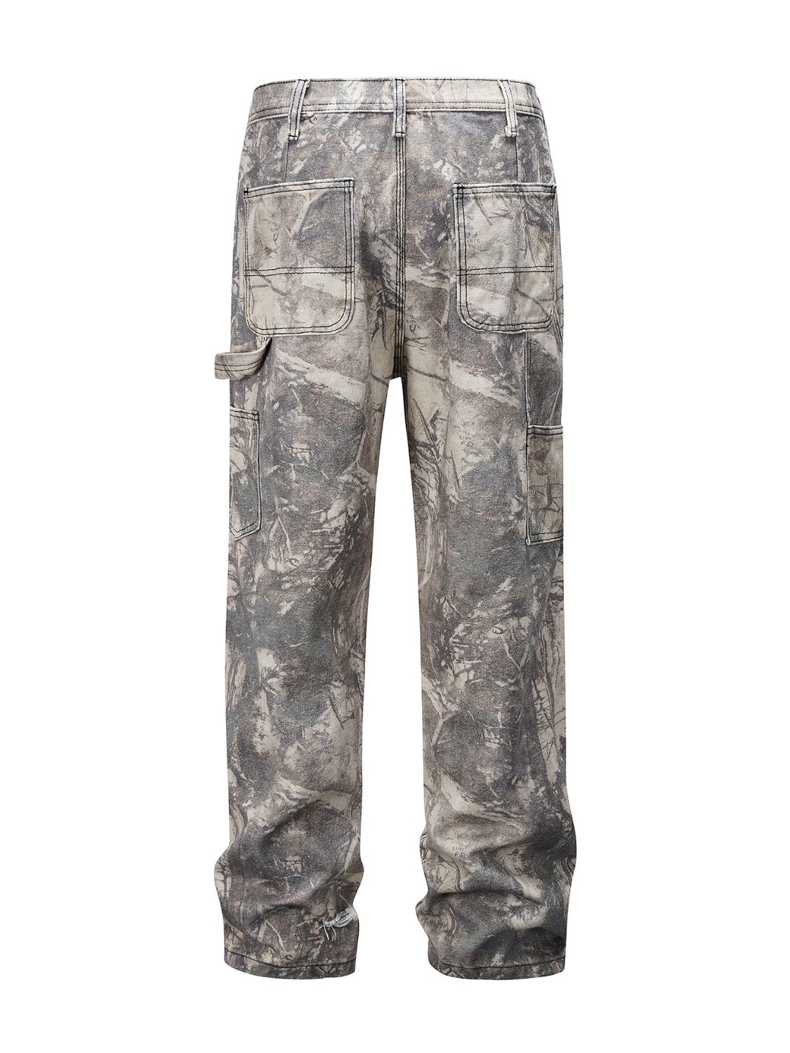 Men's Twig Camouflage Cargo Jeans for Casual Outdoor Wear