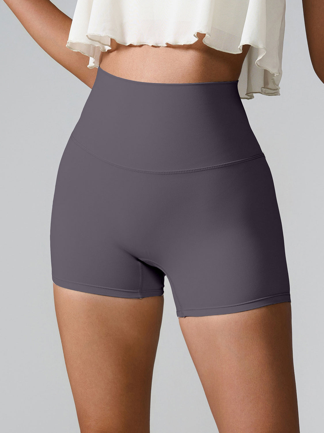 Chic High Waist Performance Shorts for Active Women