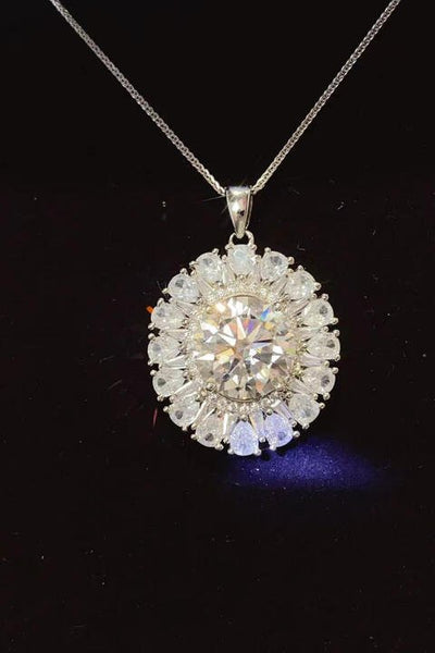 5 Carat Moissanite & Zircon Necklace