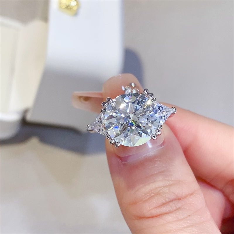 5 Carat Moissanite 925 Sterling Silver Ring for Elegance
