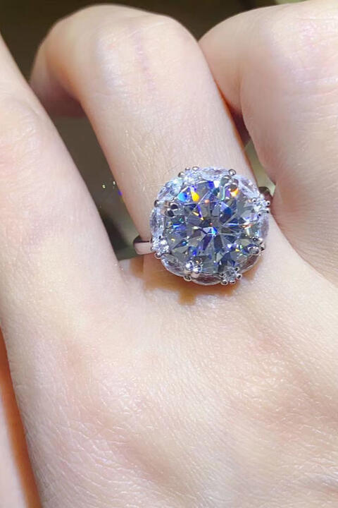 5 Carat Moissanite 925 Sterling Silver Ring For Women