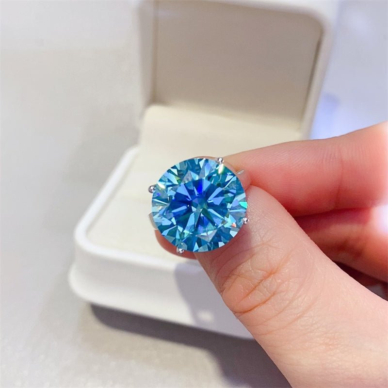 5 Carat Moissanite 925 Sterling Silver Ring for Elegance