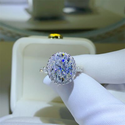 5 Carat Moissanite 925 Sterling Silver Ring for Elegance