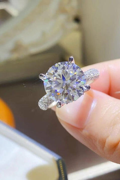 5 Carat Moissanite 925 Sterling Silver Ring for Elegance