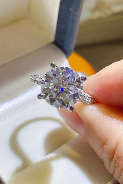 5 Carat Moissanite 925 Sterling Silver Ring for Elegance