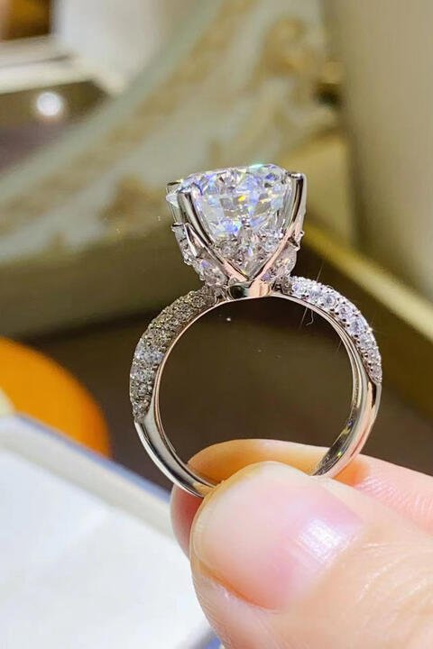 5 Carat Moissanite 925 Sterling Silver Ring for Elegance