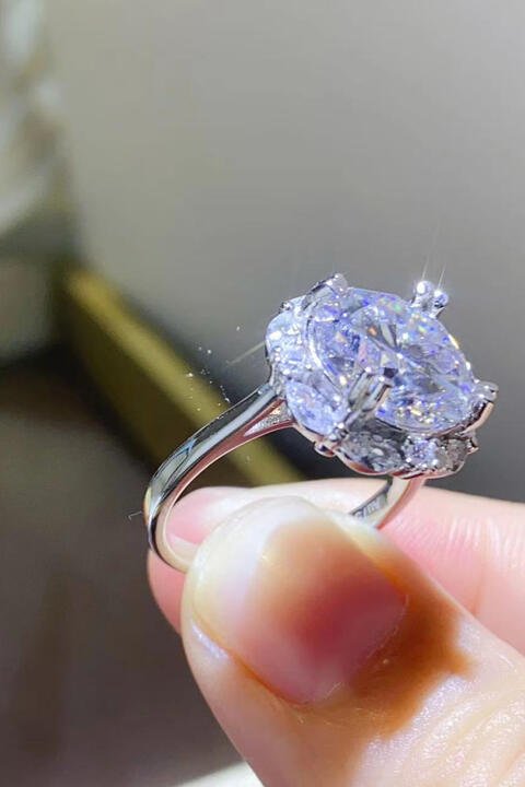 5 Carat Moissanite 925 Sterling Silver Ring For Women