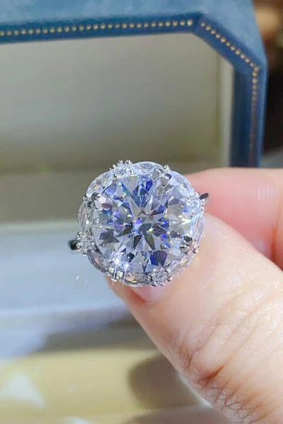 5 Carat Moissanite 925 Sterling Silver Ring For Women