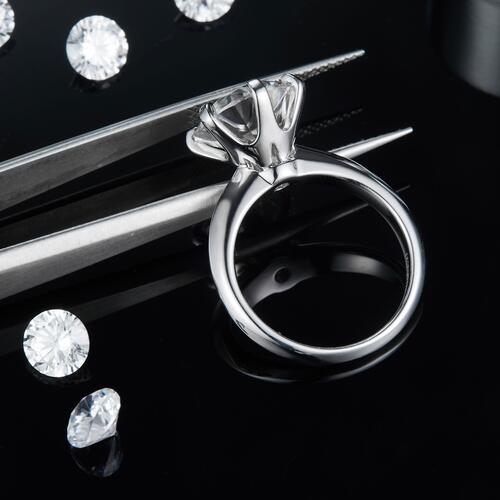 5 Carat Moissanite 925 Sterling Silver Ring for Women