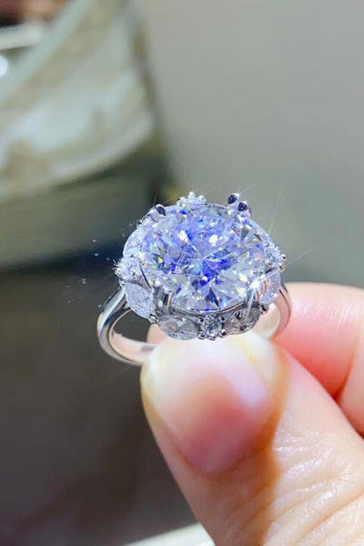 5 Carat Moissanite 925 Sterling Silver Ring For Women