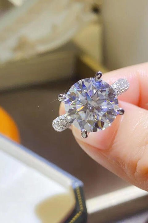 5 Carat Moissanite 925 Sterling Silver Ring for Elegance
