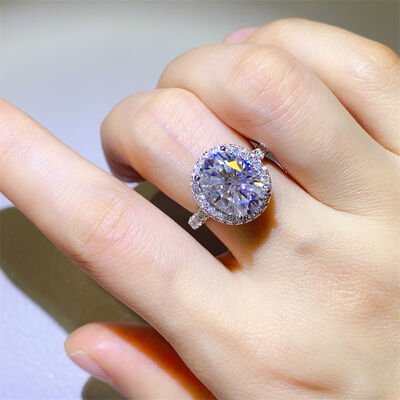 5 Carat Moissanite 925 Sterling Silver Ring for Elegance