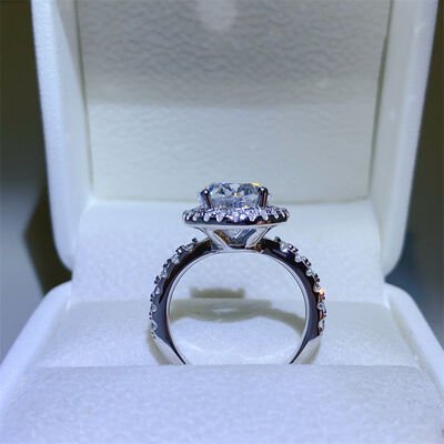 5 Carat Moissanite 925 Sterling Silver Ring for Elegance