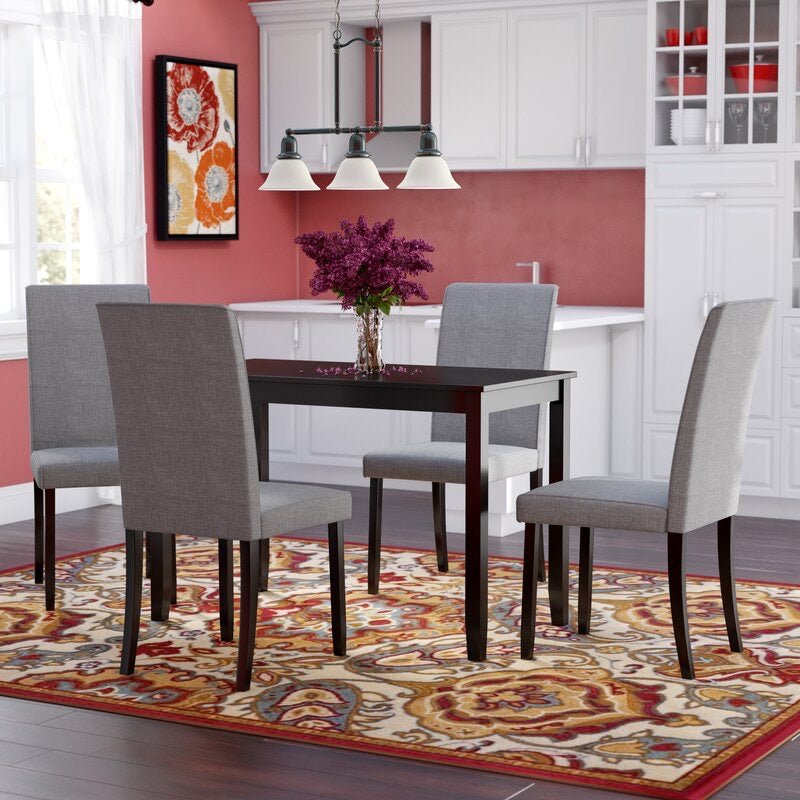 5 - Piece Rubberwood Solid Wood Dining Set - Ruth Envision
