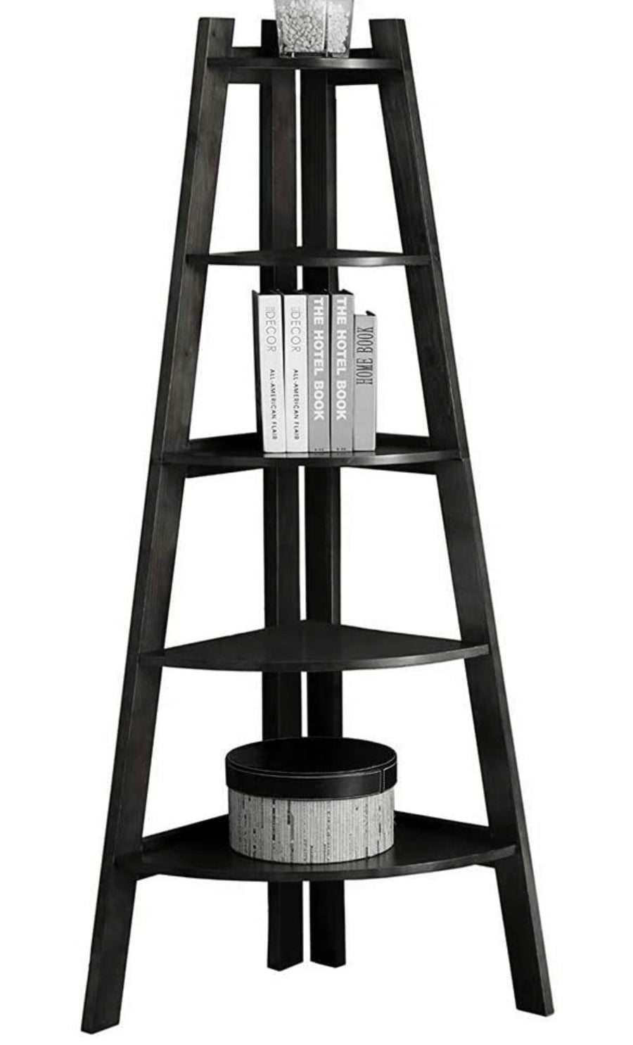 5 Tier Wooden Corner Ladder Shelf - Ruth Envision
