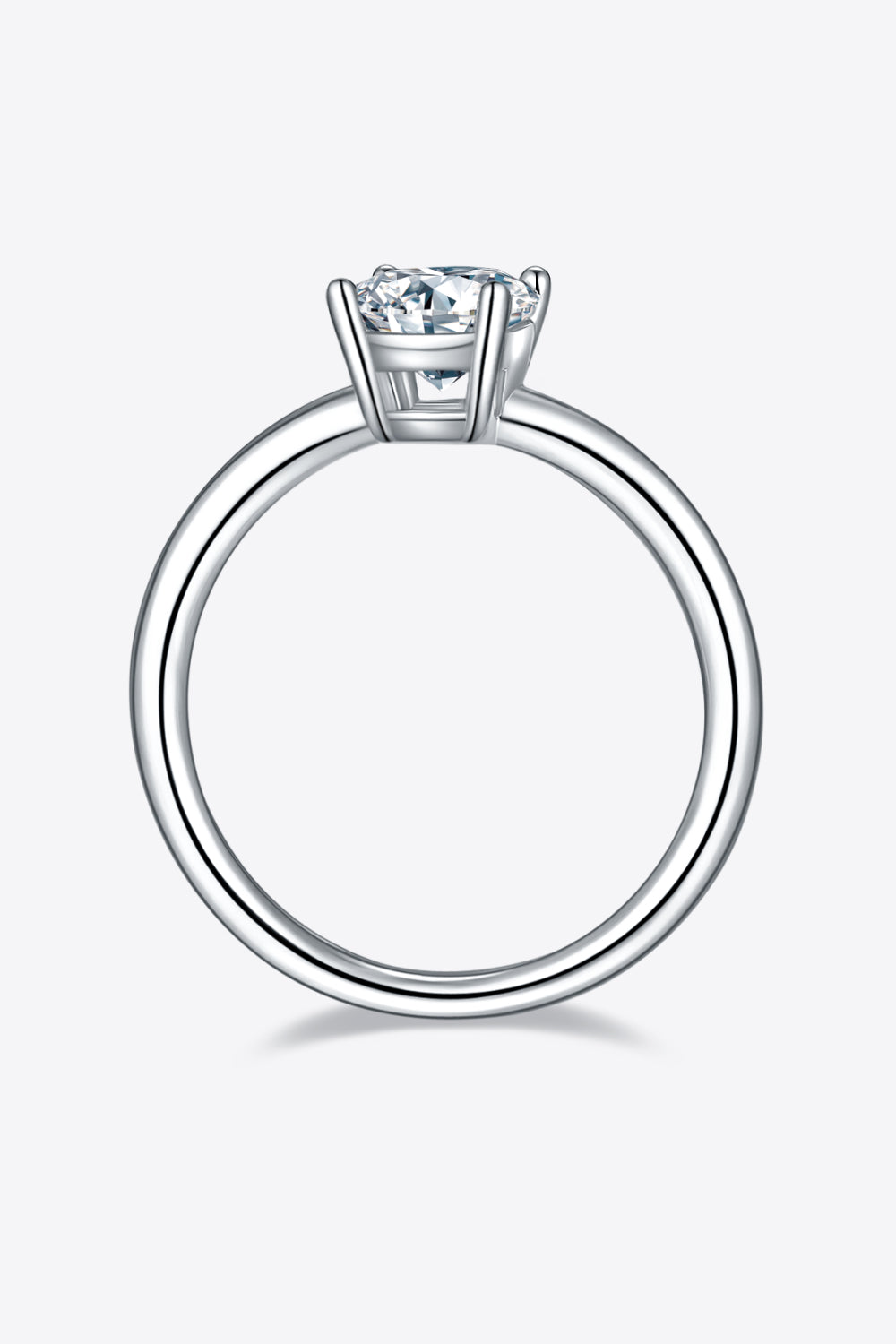 1 Carat Moissanite 925 Sterling Silver Solitaire Ring Design