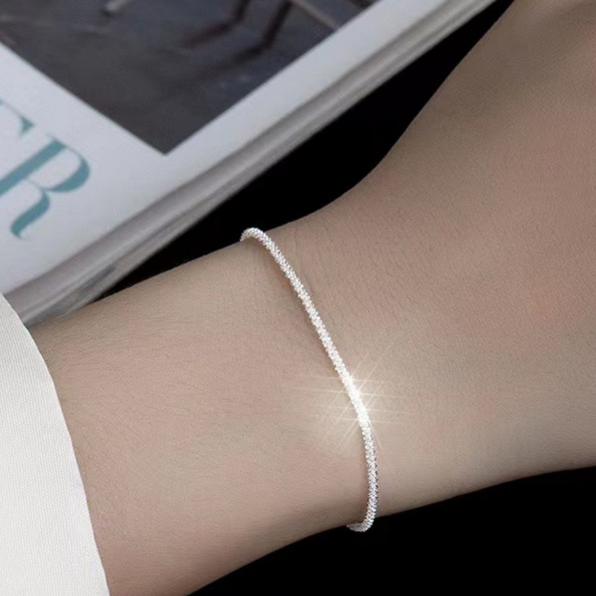 925 Sterling Silver Chain Adjustable Bracelet