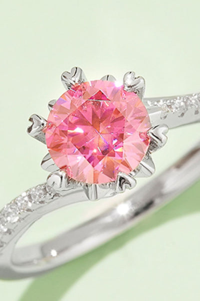 1 Carat Moissanite 925 Sterling Silver Ring for Elegance