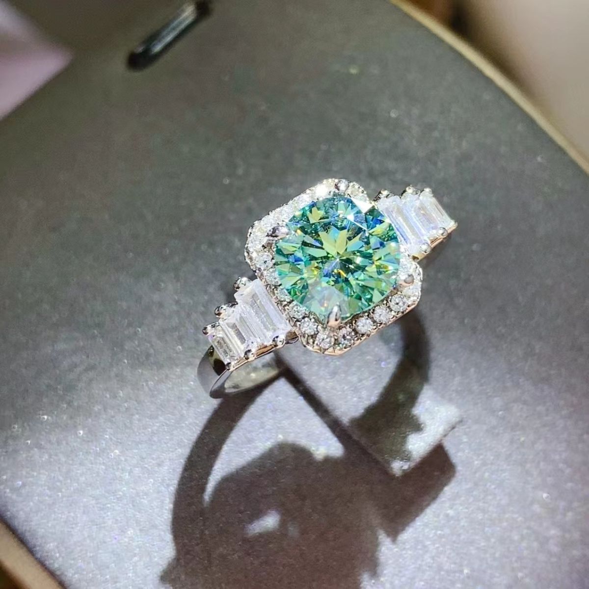 3 Carat Moissanite 925 Sterling Silver Ring for Women