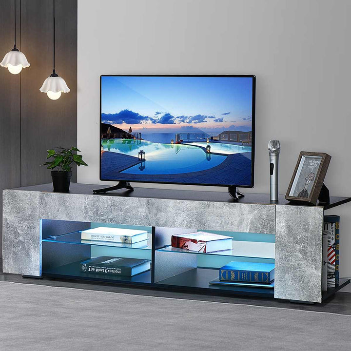 57 Inch LED TV Cabinet Modern TV Stand Living Room Furniture Meuble TV Unit Console for Living Room Home Furnishings US Shipping