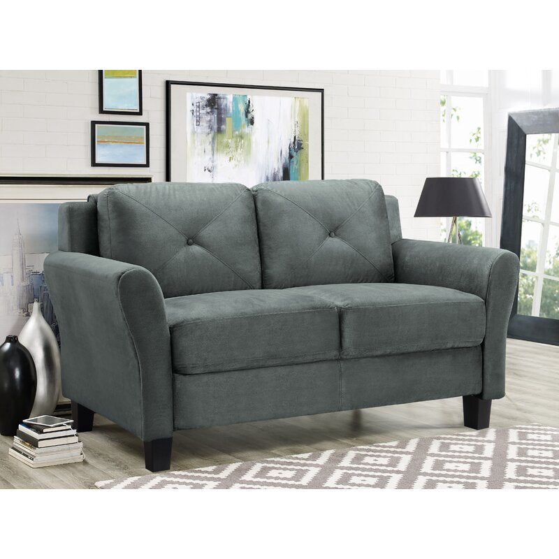 57.9" Round Arm Loveseat - Ruth Envision