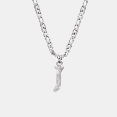 Customizable Titanium Steel Letter Pendant Necklace Monogram Jewelry Personalize Initials Gift For Women And Men
