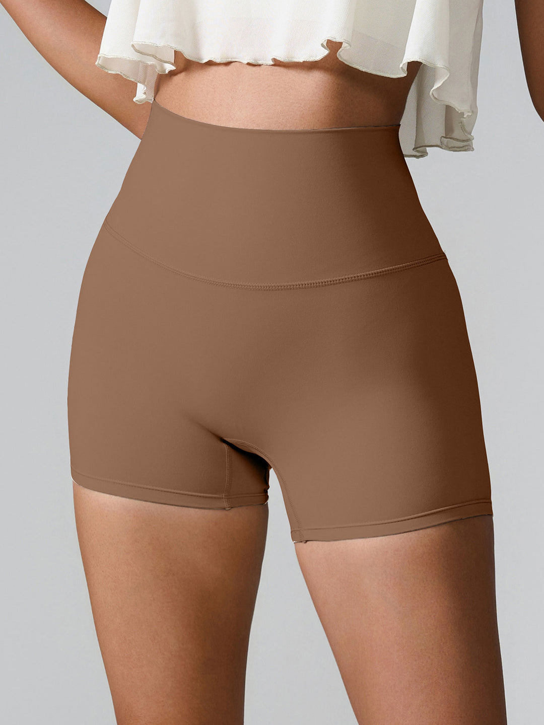 Chic High Waist Performance Shorts