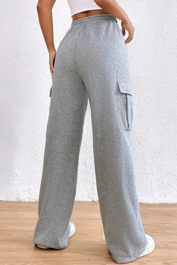 Chic High Waist Drawstring Pants for Effortless Style