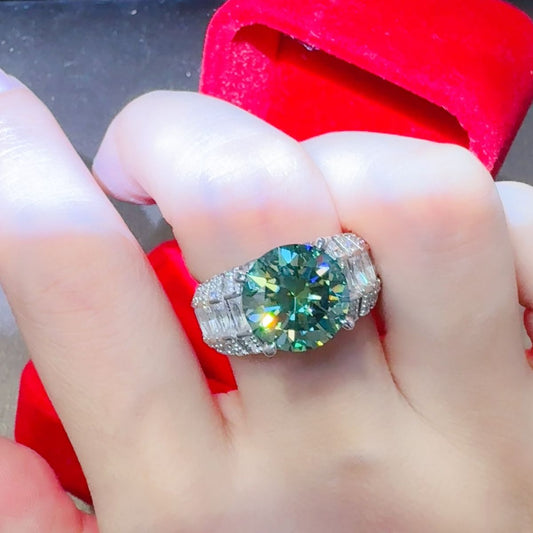 5 Carat Moissanite 925 Sterling Silver Ring for Elegance