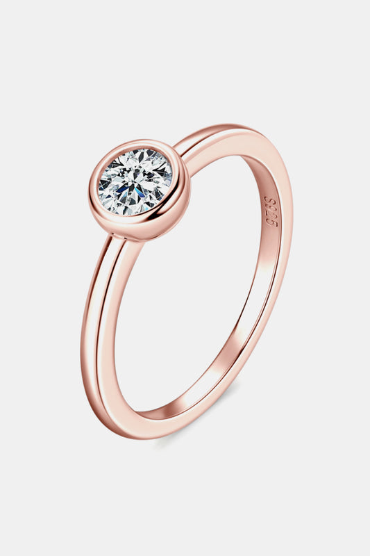 Moissanite 925 Sterling Silver Solitaire Ring for Elegance